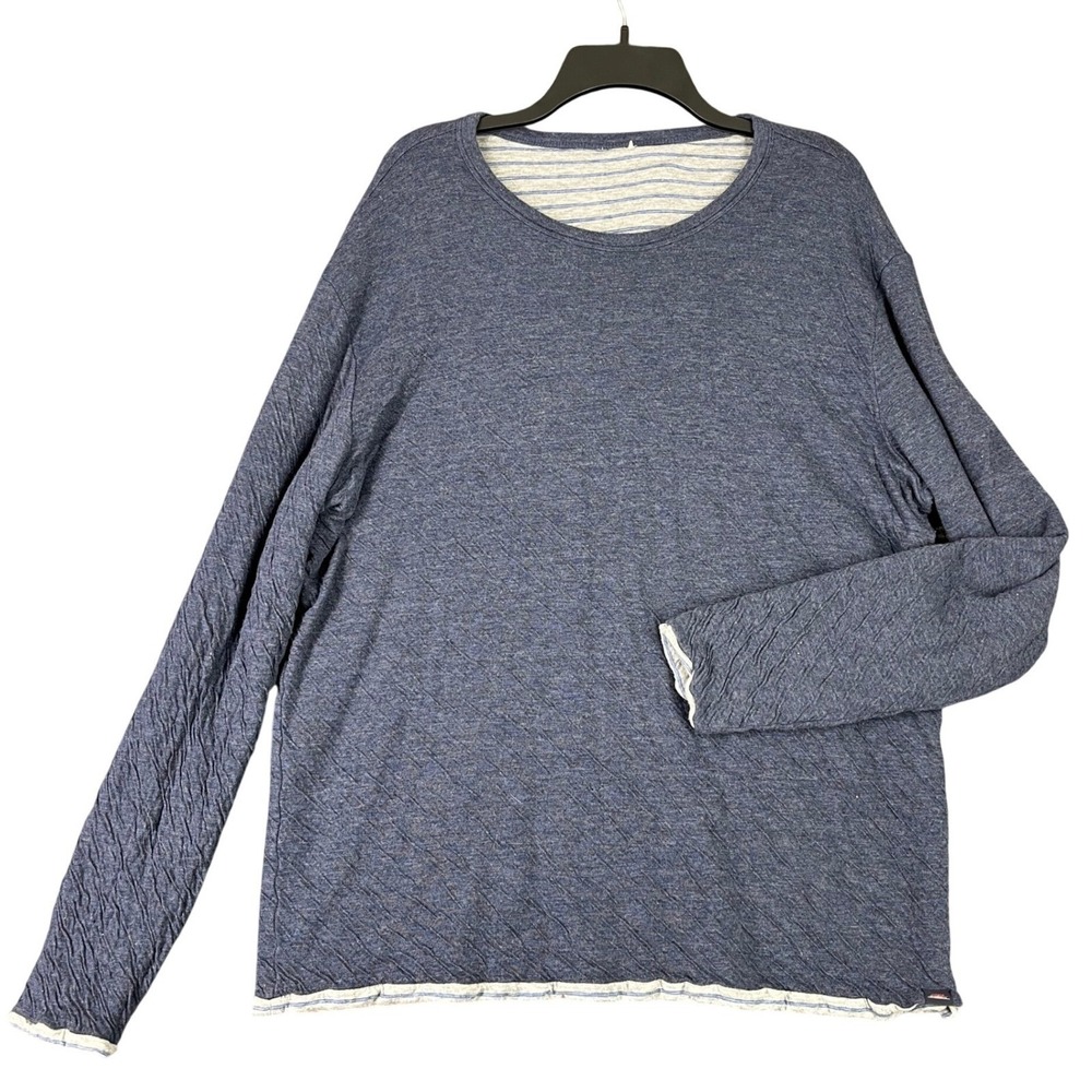 Faherty Reversible‎ Knit Long Sleeve Shirt Mens XL Casual Surf Coastal Layer